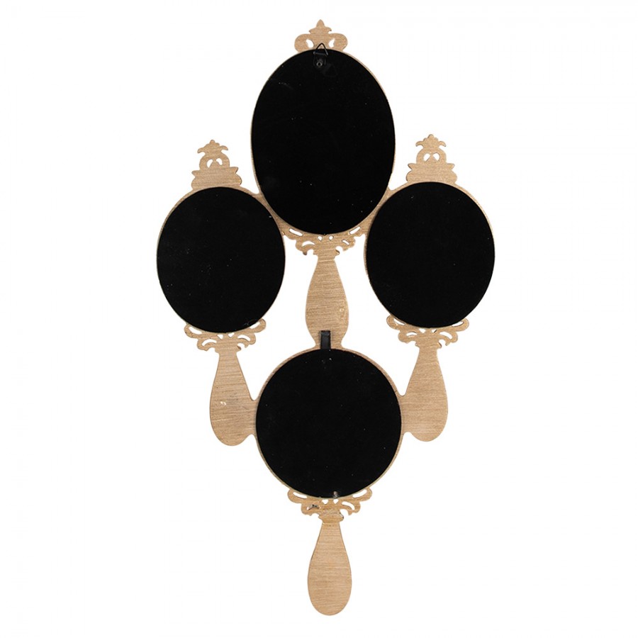 Specchio da parete oro in resina - H.49x28 cm - Clayre e Eef